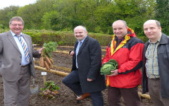 Minister Wilson launches the Stormont Estate Workplace Allotments project